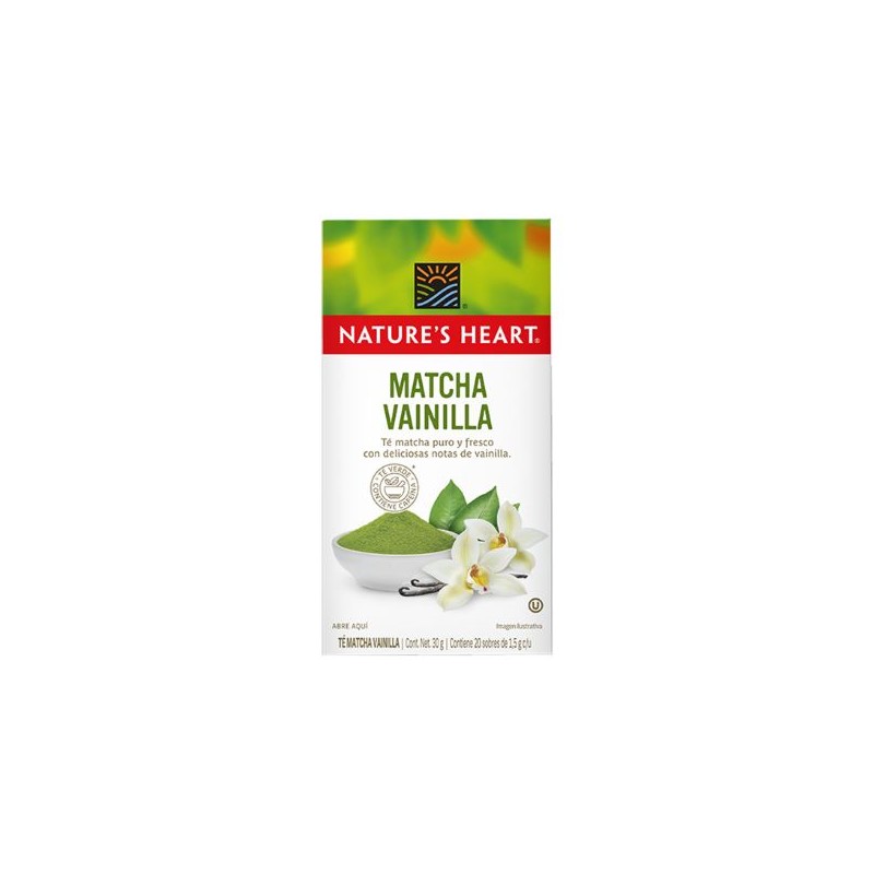 Te de Matcha Vainilla Natures Heart 20 sobres/1.5grs