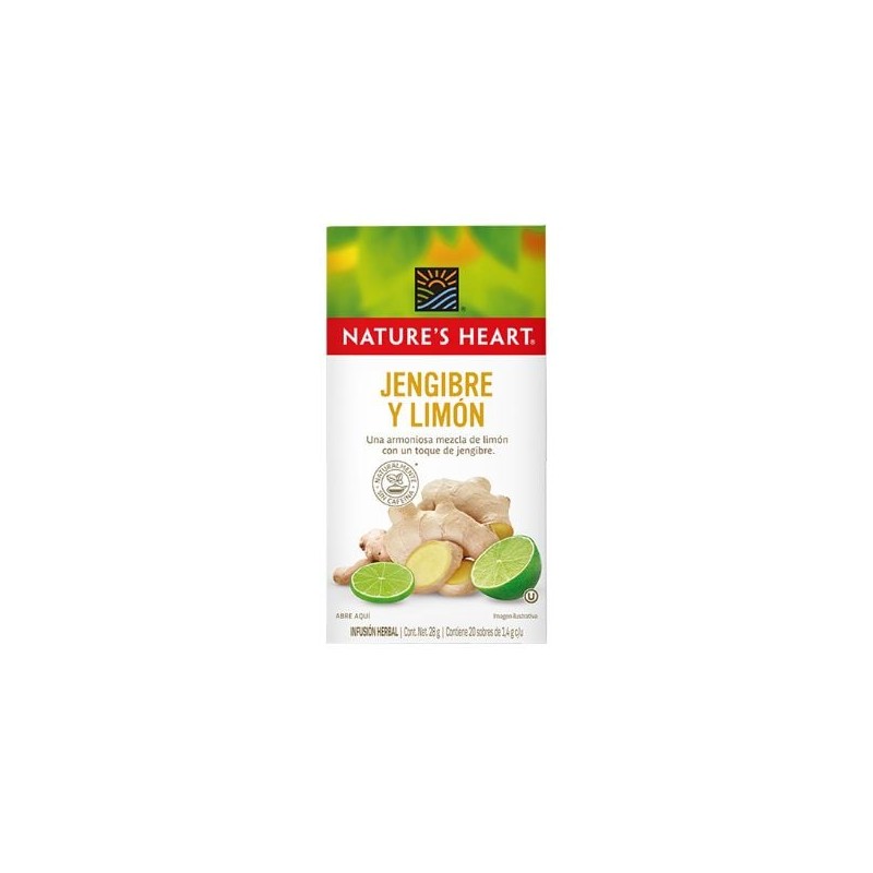 Te Jengibre y Limon Natures Heart 20 sobres/1.4grs