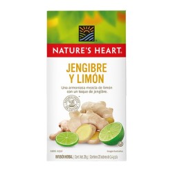 Te Jengibre y Limon Natures Heart 20 sobres/1.4grs