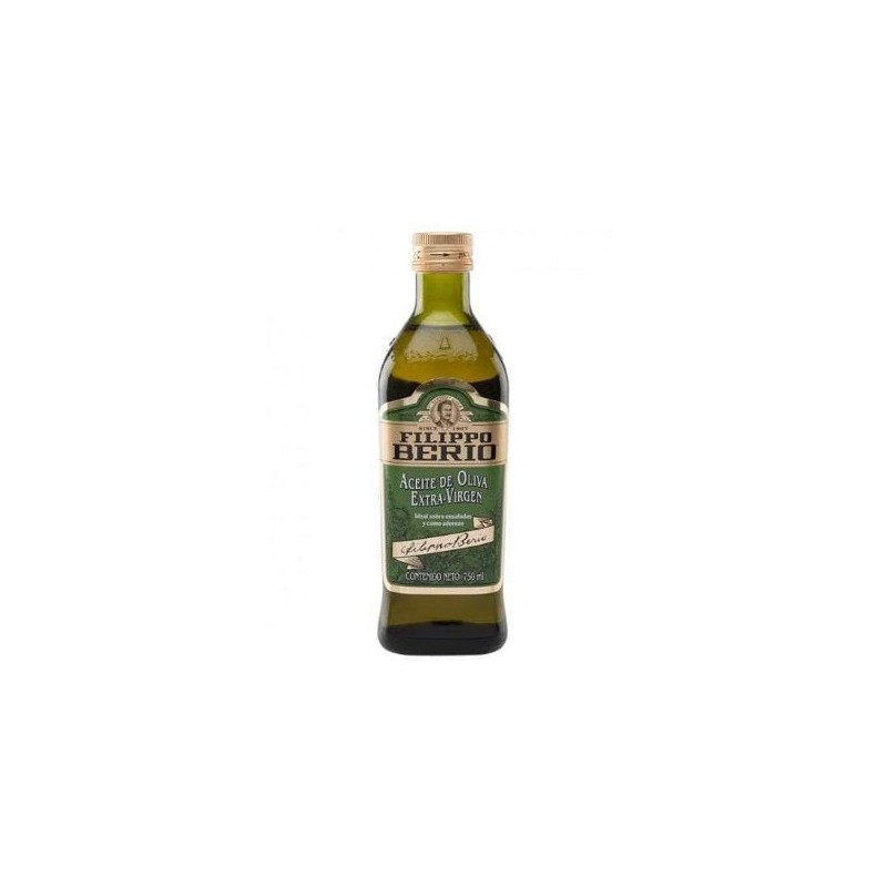 Aceite de oliva Extra Virgen Filippo Berio Frasco de 750 mL (VERDE)