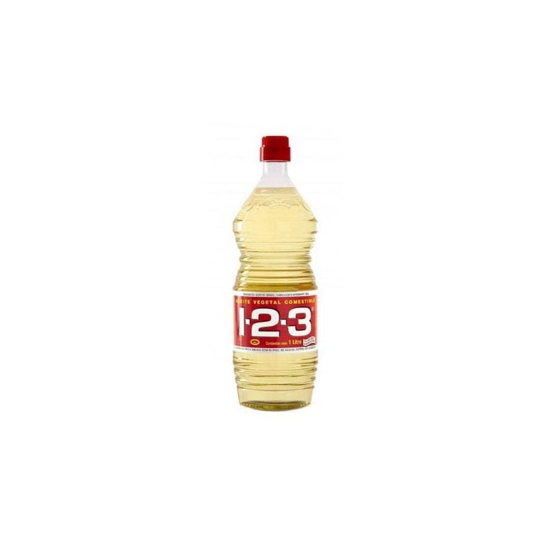 Aceite vegetal 123  12 Botellas de 1 L