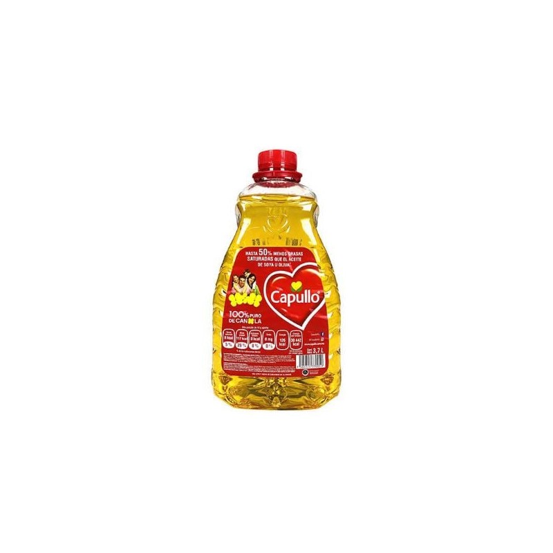 Aceite vegetal con canola Capullo Caja con 4 galones de 3.7 L