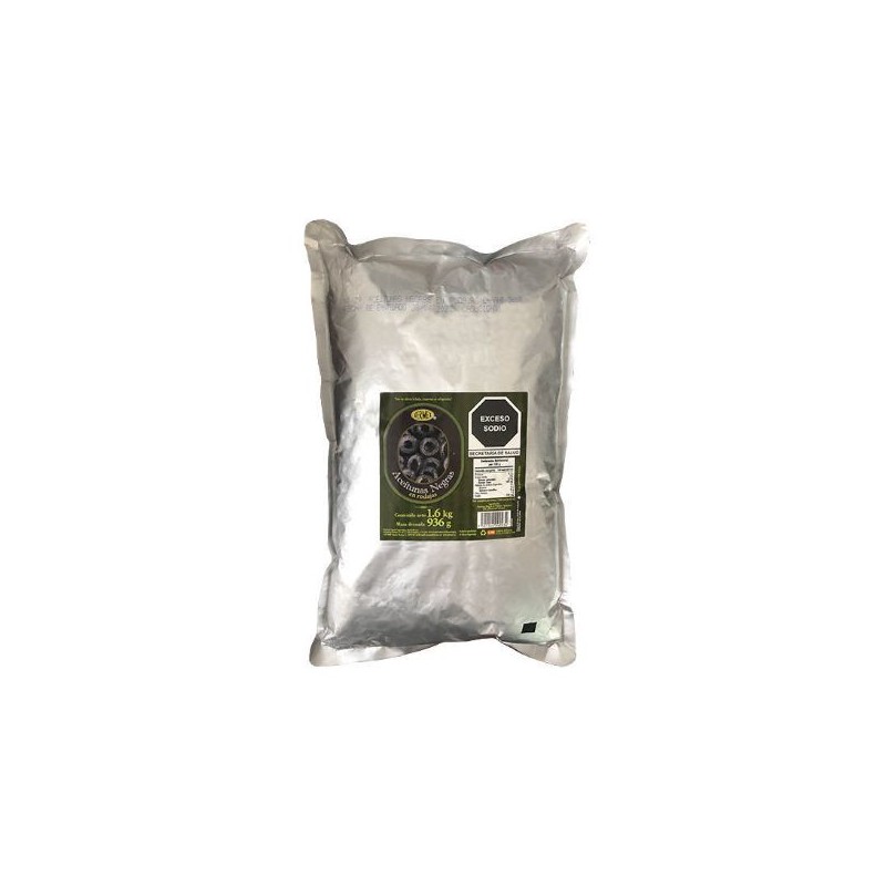Aceituna Negra DESHUESADA Loreto 1.7 kg Bolsa Aluminio