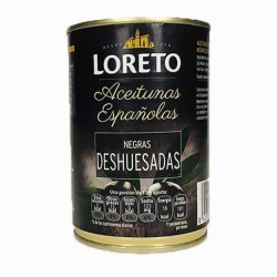 Aceituna Negra Deshuesada Loreto 430 g Frasco