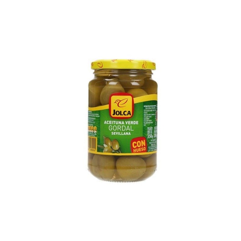 Aceituna verde Gordal Sevillana Jolca Frasco de 350 g