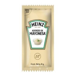 Aderezo de mayonesa Heinz 500 sobres de 8 g