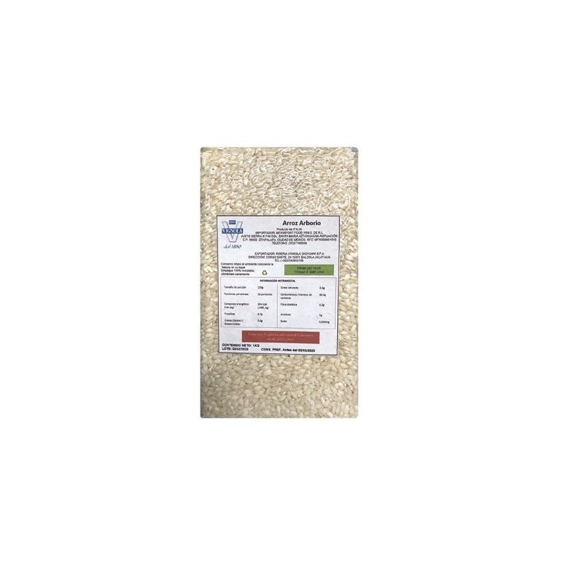 Arroz arborio italiano Vignola Bolsa 1 Kg
