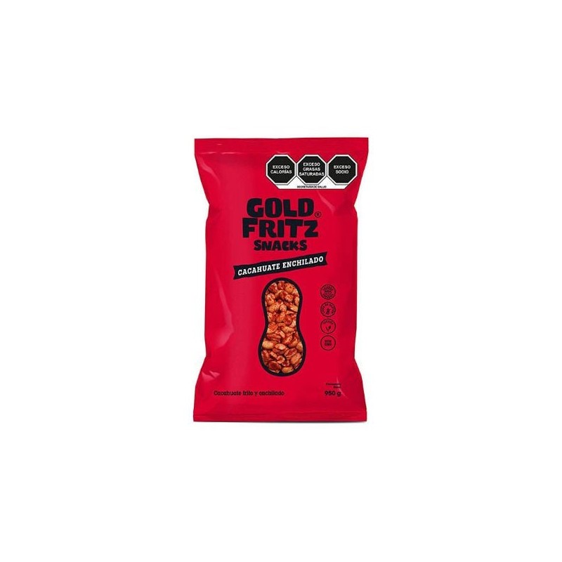 Cacahuate enchilado Gold Fritz Bolsa de 950gr