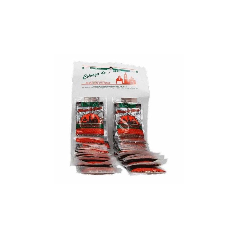 Carne Seca de Res Machaca Cienega 20 sobres de 25 g