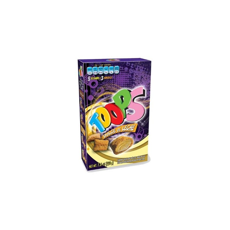 Cereal Relleno Dulce de Leche TOOPS 220 g (IEPS INC)
