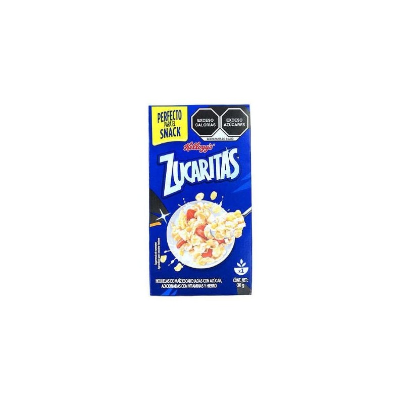 Cereal Zucaritas individual Kelloggs 50 cajitas de 30 g (IEPS inc.) ZUC