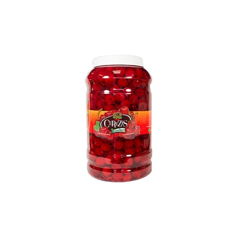 Cereza roja con rabo Vermex Frasco de 4.25 kg