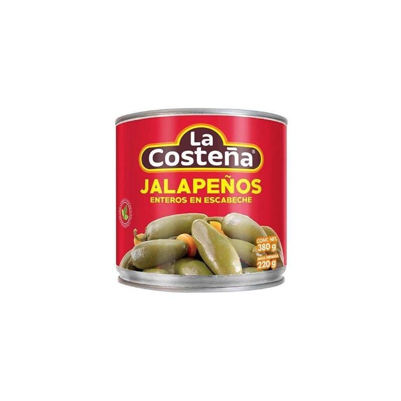 Chiles Jalapeños La Costeña 24 latas de 380 g
