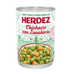 Chicharo con Zanahoria Herdez Lata de 400 g