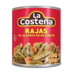 Chiles Rajas Costeña Lata 2.8 Kg