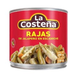 Chiles Rajas Costeña Lata de 380 g