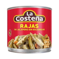 Chiles Rajas Costeña Lata de 380 g