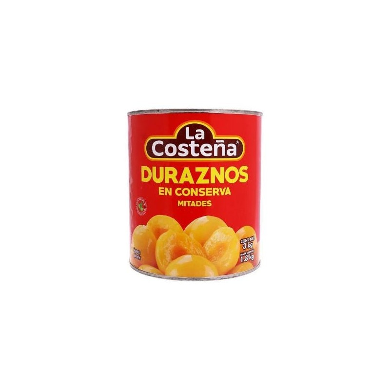 Durazno en mitades Costeña Lata 3 Kg