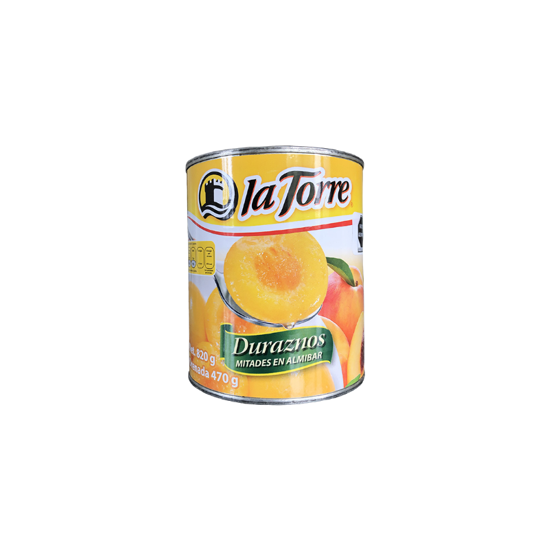 Durazno en mitades La Torre Lata de 820 g