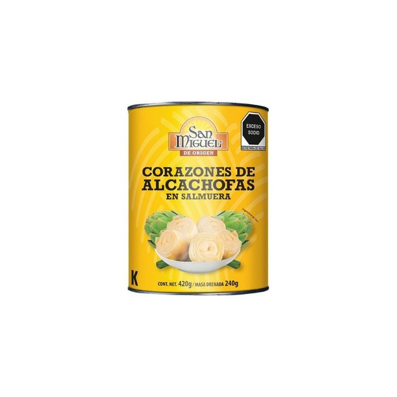 Corazones de Alcachofa San Miguel 420 g Lata