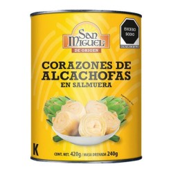 Corazones de Alcachofa San Miguel 420 g Lata