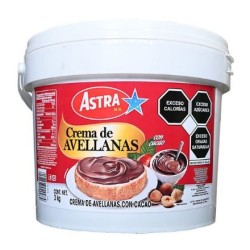 Crema de Avellana Astra Cubeta de 3 Kg (IEPS INC)