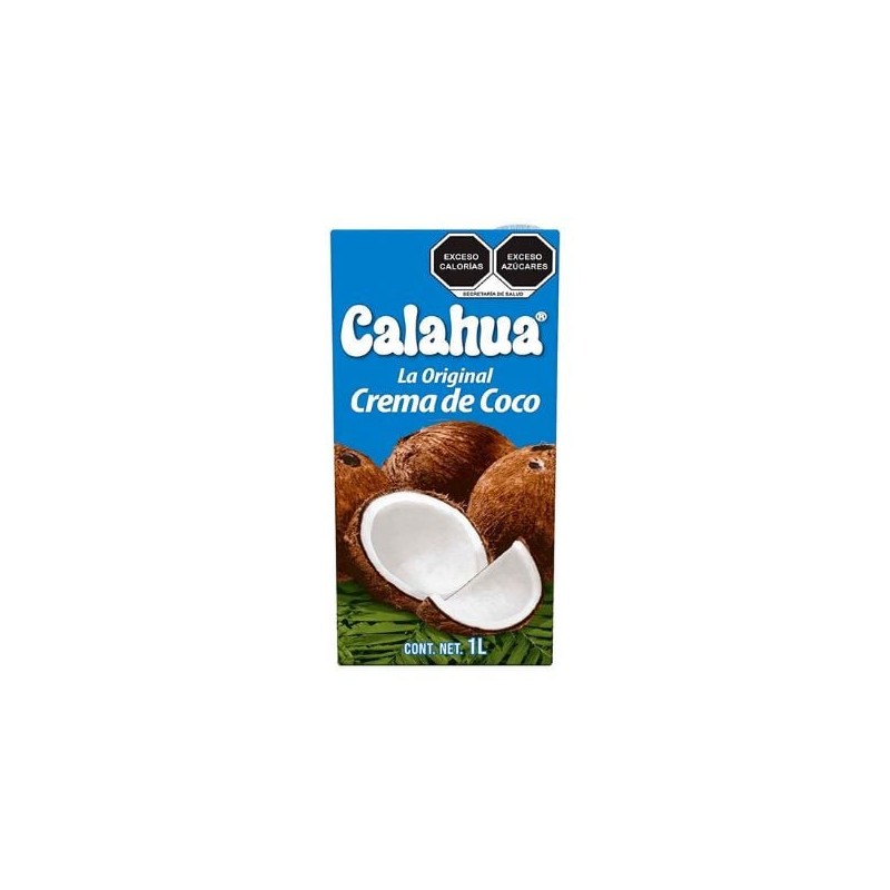 Crema de coco Calahua 12 Tetrapak de 1 L (IEPS inc.)
