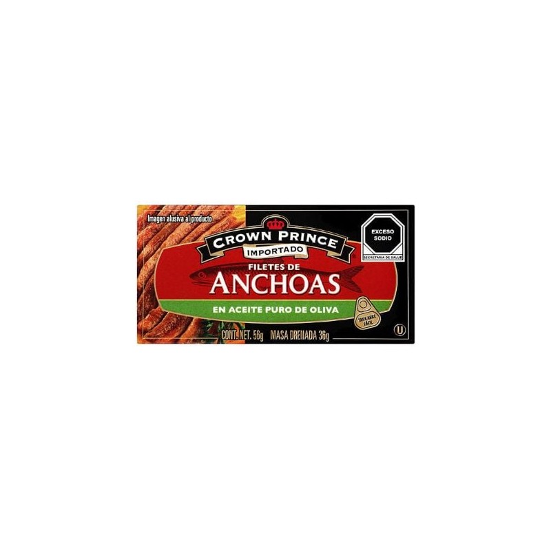 Filetes de Anchoas Crown Prince 56 g en Aceite de Oliva