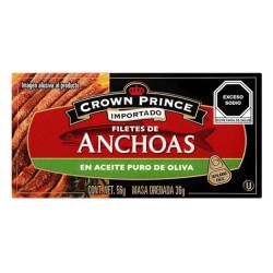 Filetes de Anchoas Crown Prince 56 g en Aceite de Oliva