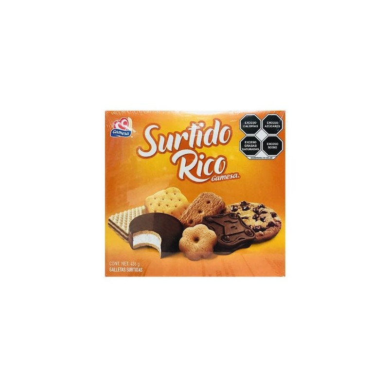 Galletas Surtido Rico Gamesa paquete de 424 Gr (IEPS INC.)