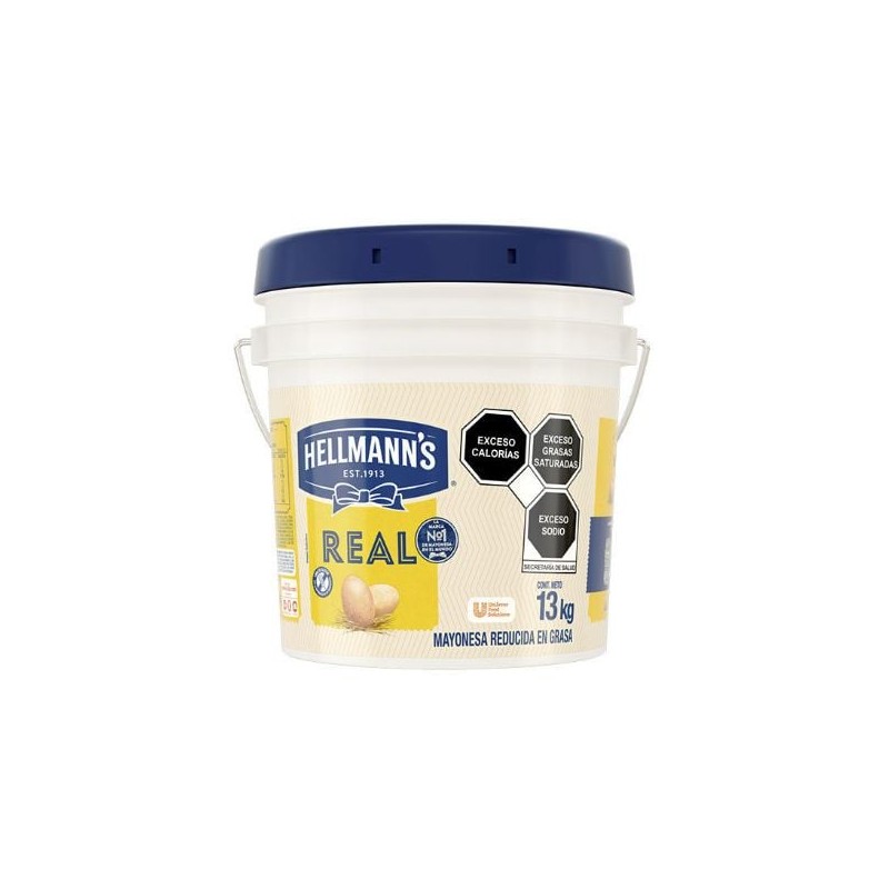 Mayonesa Real Hellmanns cubeta de 13 Kg