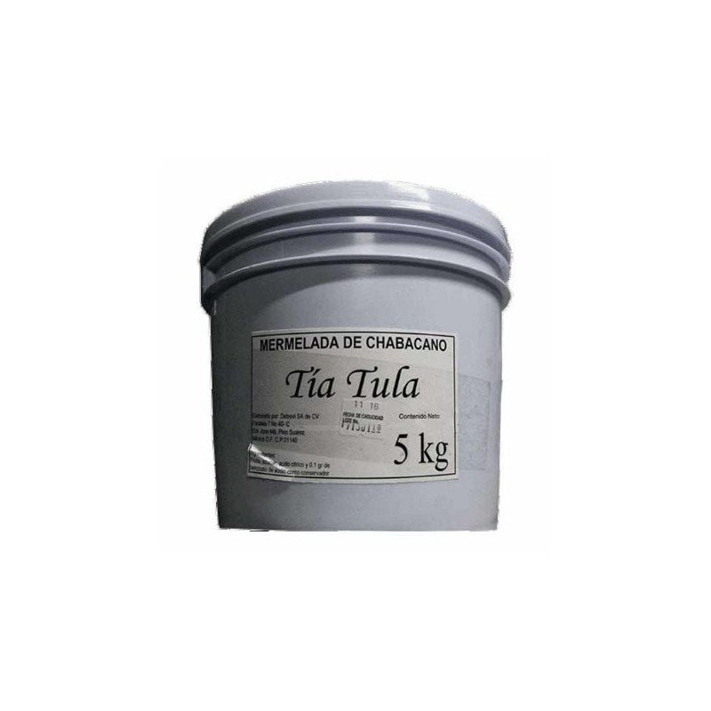 Mermelada Chabacano Tia Tula Cubeta 5 Kg