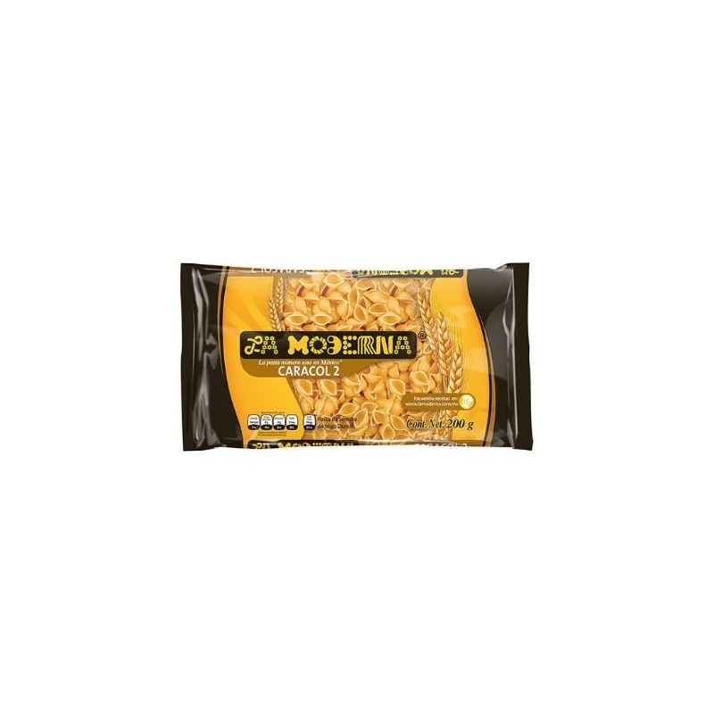 Pasta Caracol No. 2 20/200 Gr. Moderna