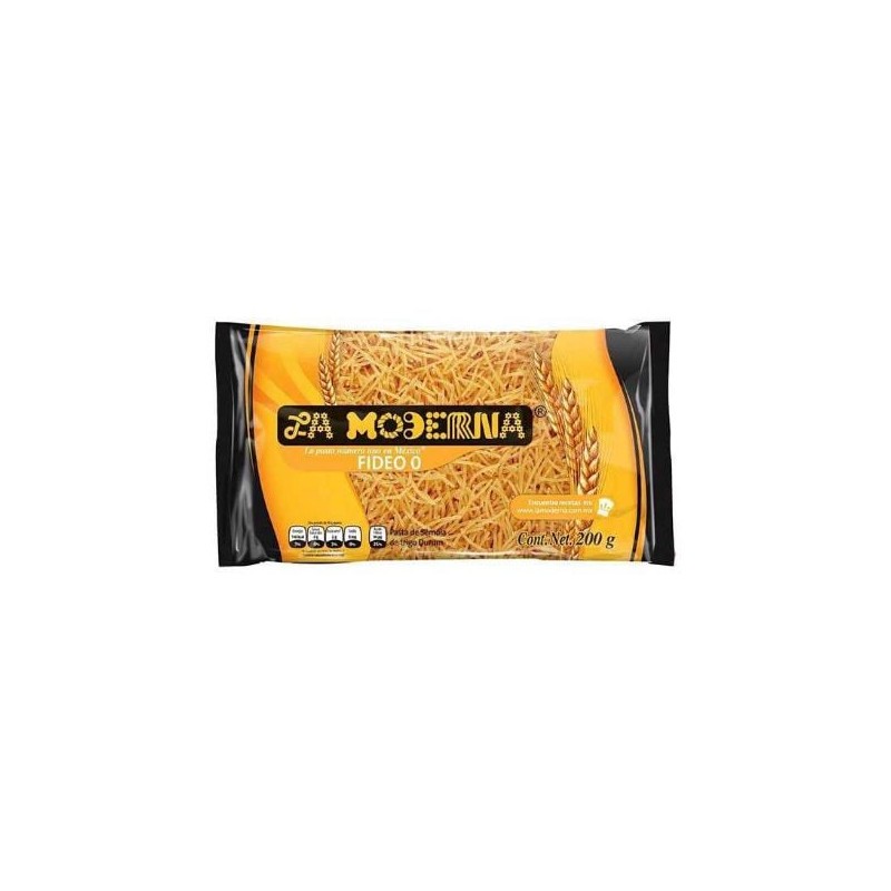 Pasta Fideo No. 0 Moderna 20 de 200 g