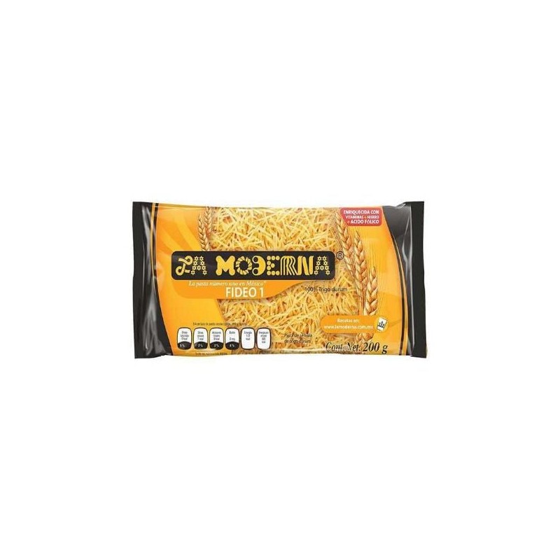 Pasta Fideo No. 1 Moderna 20 de 200 g