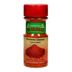 Pimienta Cayena Molida fco. 70 grs. EL CRIOLLO