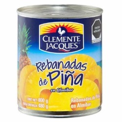 Piña Rebanada Lata 800g Clemente Jacques
