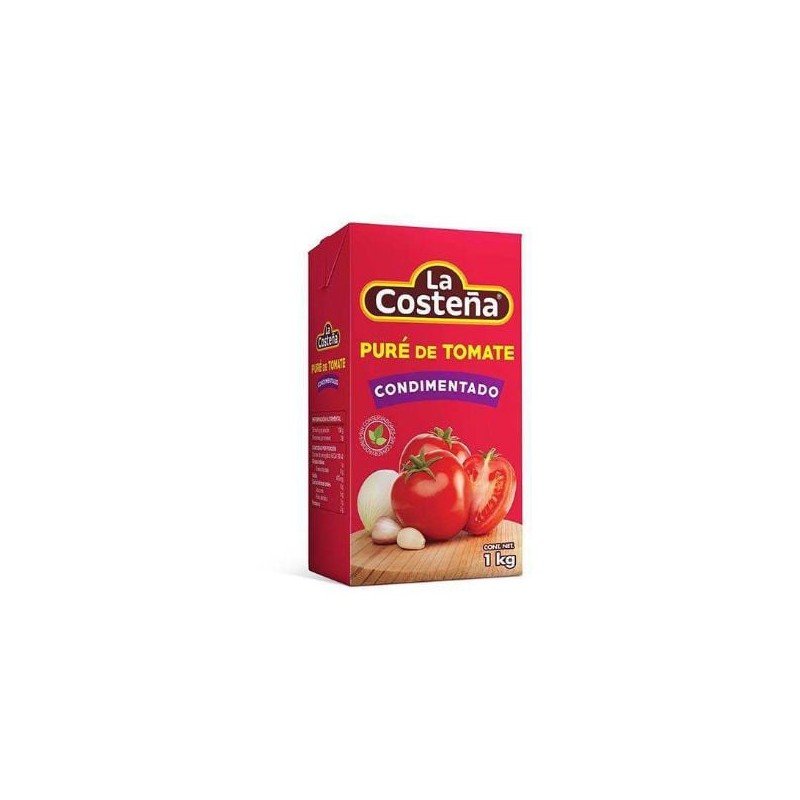 Pure de Tomate La Costeña condimentado Tetra 12 de 1 Kg