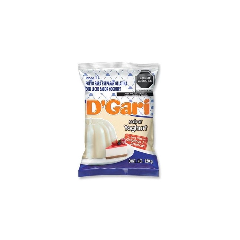 REMATE Gelatina Sabor Leche Yoghurt DGari 120gr