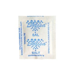 Sal en sobre Sofisa con 2000 piezas de 1 g