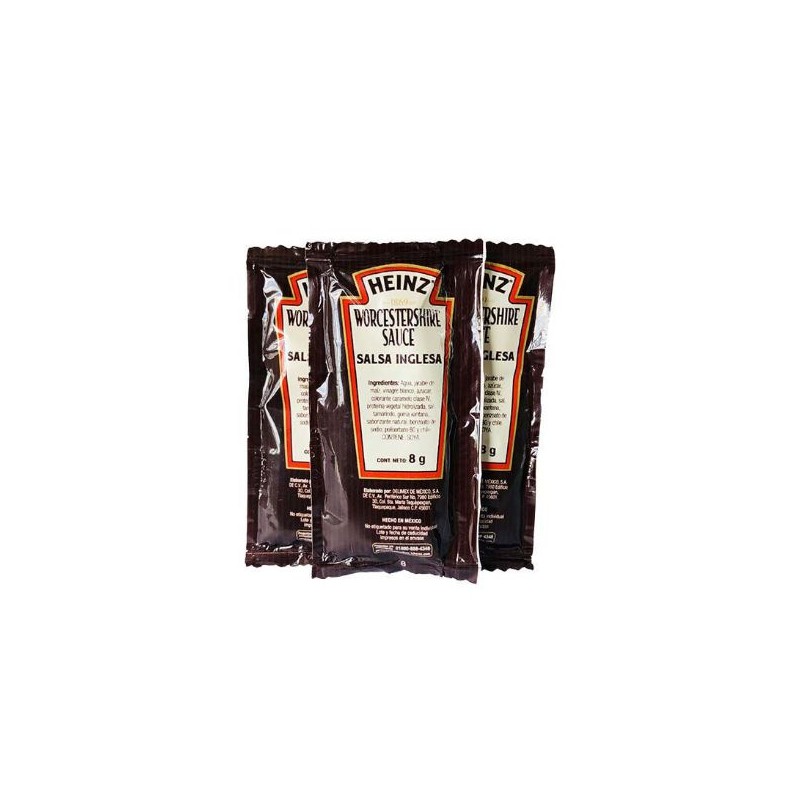 Salsa Inglesa Porcion Heinz 400 sobres de 8 g