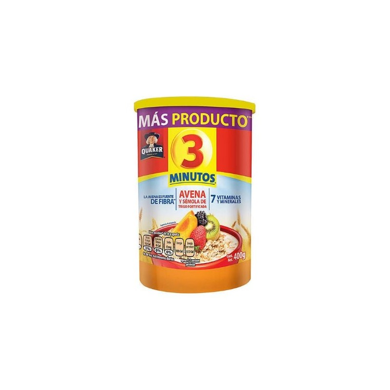 Avena 3 Minutos Bote 400 g