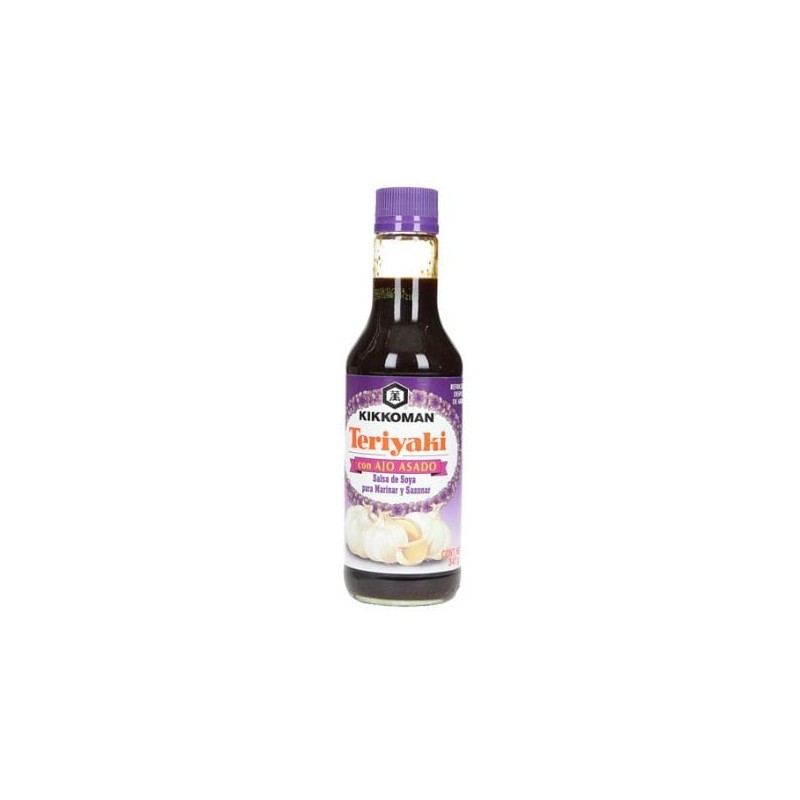 Salsa Teriyaki con Ajo Asado Fco. 283 Ml. Kikkoman