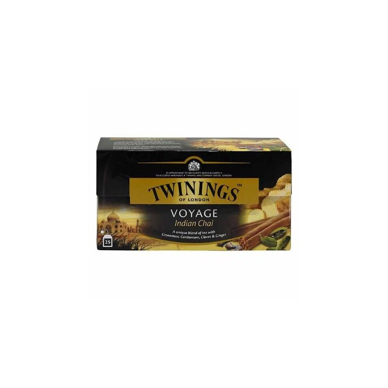 Te Negro Chai Voyage Twinings paquete 25 sobres