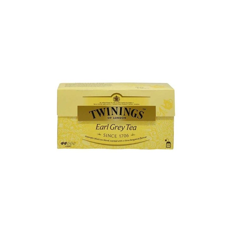 Te Negro Earl Grey Twinings paquete 25 sobres