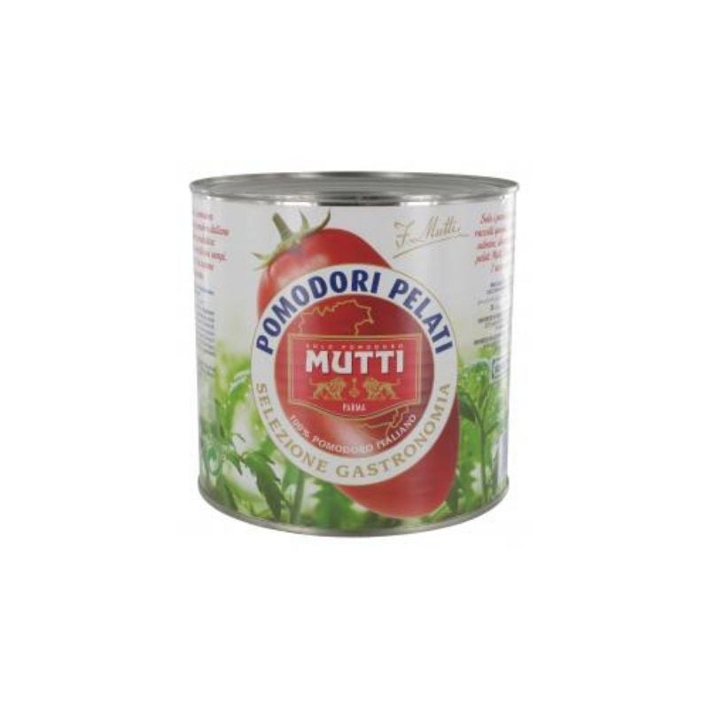 Tomate Entero Pelado Mutti Lata 2.5 Kg