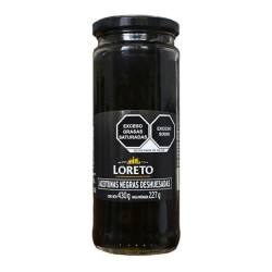 Aceituna Negra Deshuesada Loreto 430 g Frasco