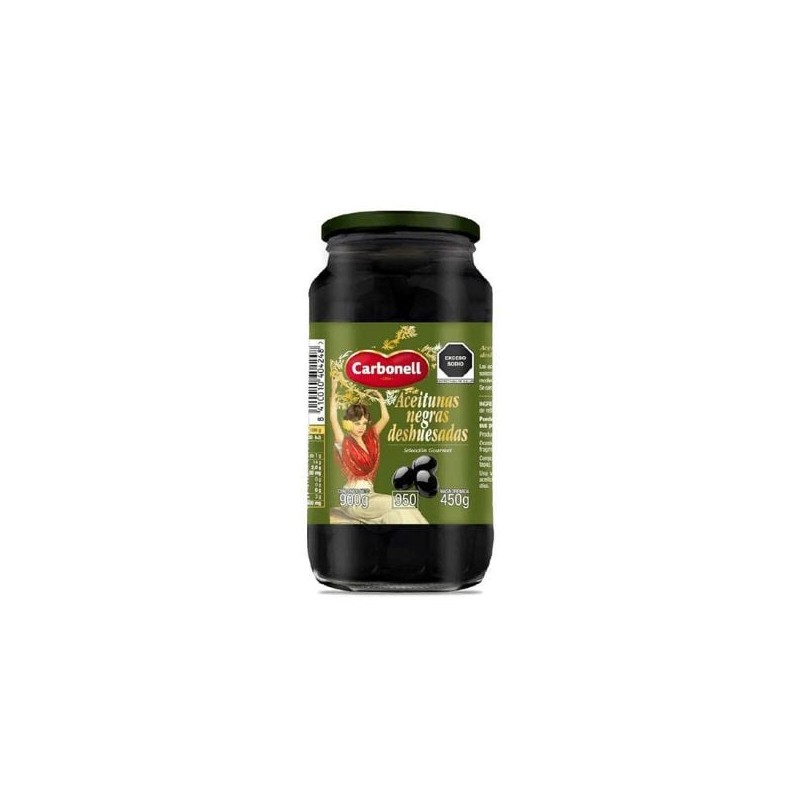 Aceituna Negra DESHUESADA Loreto de 900 g Fco