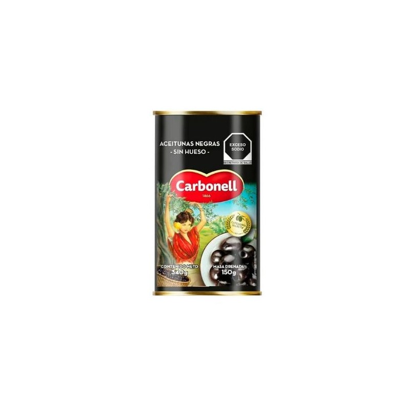 Aceituna Negra Deshuesada Loreto/Carbonell 340 g