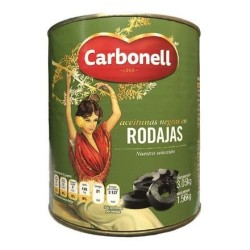 Aceituna Negra REBANADA Loreto/Carbonell de 3 Kg lata